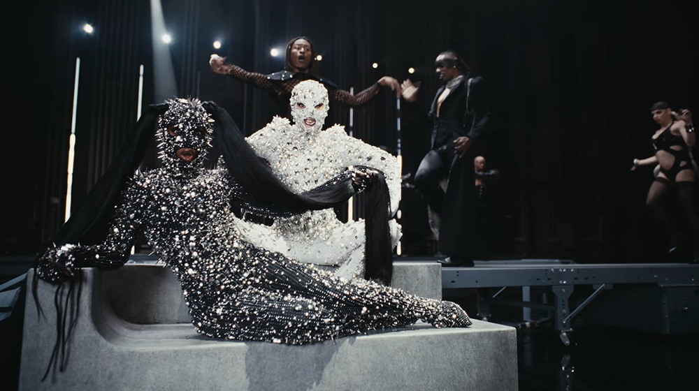 Lady Gaga and Doechii in Gaurav Gupta Couture for The Devil Wears Prada 2, The Devil Wears Prada 2 anne and meryl, The Devil Wears Prada 2 stanley tucci, The Devil Wears Prada 2 emily blunt, 