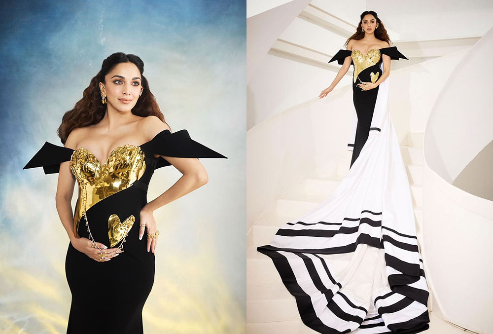 Kiara Advani in Gaurav Gupta, kiara advani, kiara advani makes met gala debut, kiara adavani pregnancy bump met gala 2025, kiara advani wears gaurav gupta for met gala debut, kiara baby bump at met

