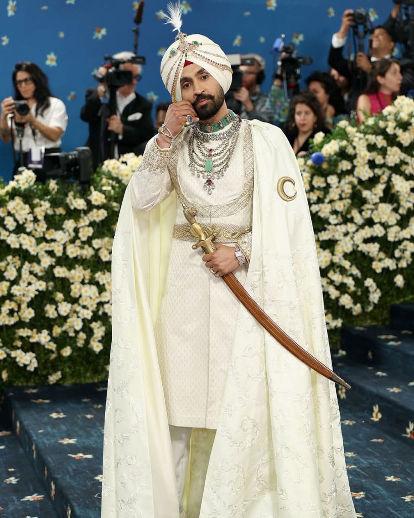 Diljit Dosanjh in Prabal Gurung, diljit dosanjh, diljit paaji, diljit dosanjh met gala 2025, diljit dosanjh met gala maharaja look, diljit dosajh royal king look at met gala, diljit dosajh desi fashion at met gala