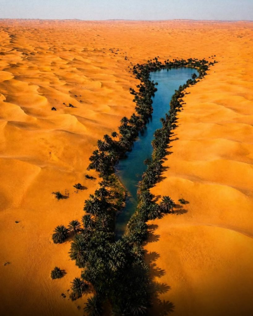 Because in the middle of that scorched emptiness, there is water—vast quantities of it