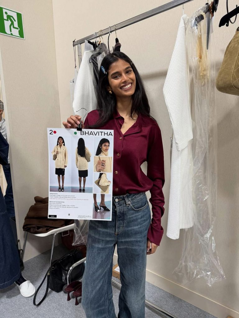 Bhavitha Mandava 2026 ,Bhavitha Mandava chanel partnership, Bhavitha Mandava walks for chanel, 