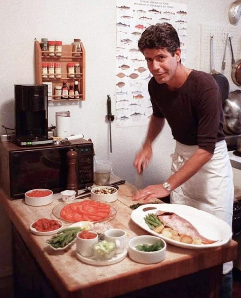 A young Anthony Bourdain at his New York home, Anthony Bourdain tragic end, who was Anthony Bourdain, why was Anthony Bourdain famous, Anthony Bourdain early years, 
