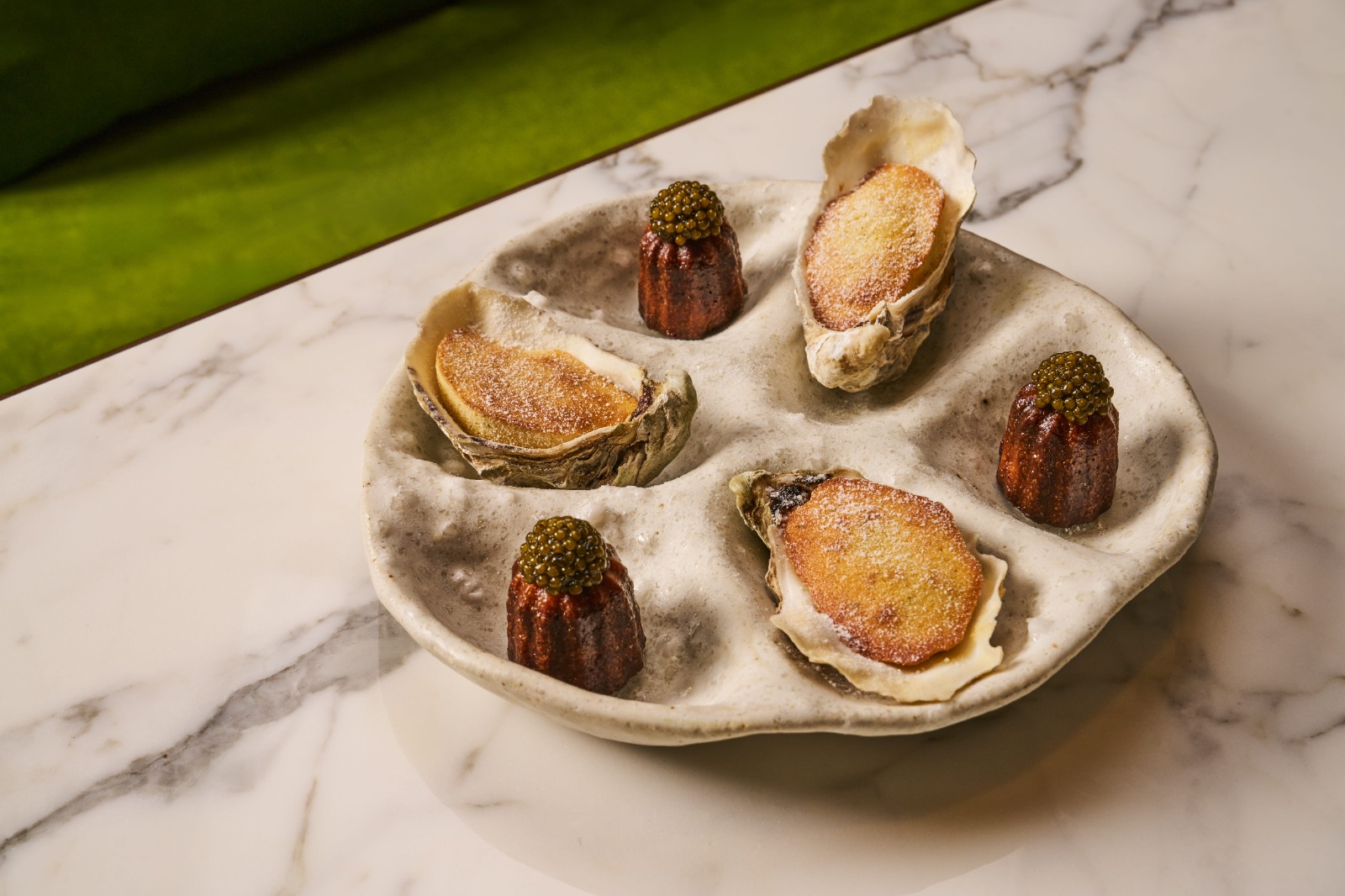 Calamansi Madeleine dish, Calamansi Madeleine at the singapore edition 