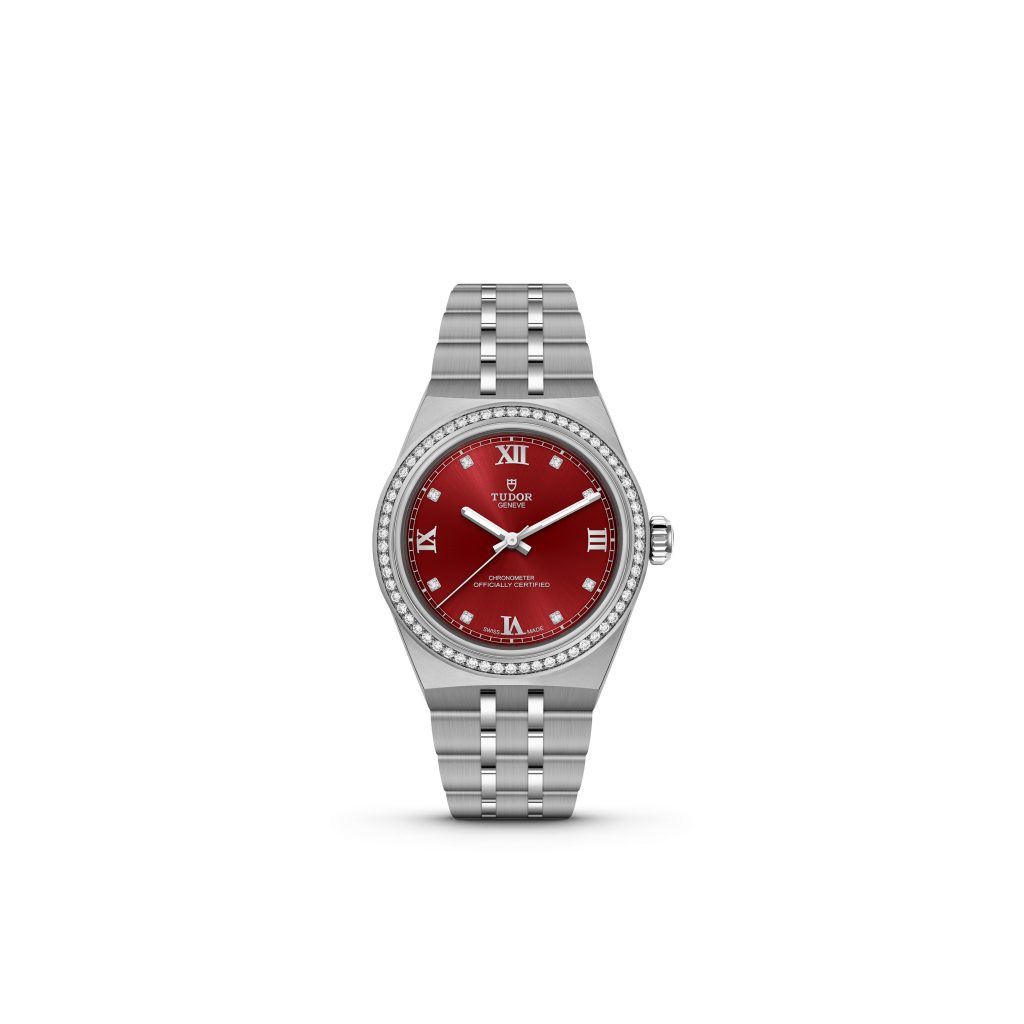 For Mother’s Day, the Tudor Royal with its rich burgundy dial offers