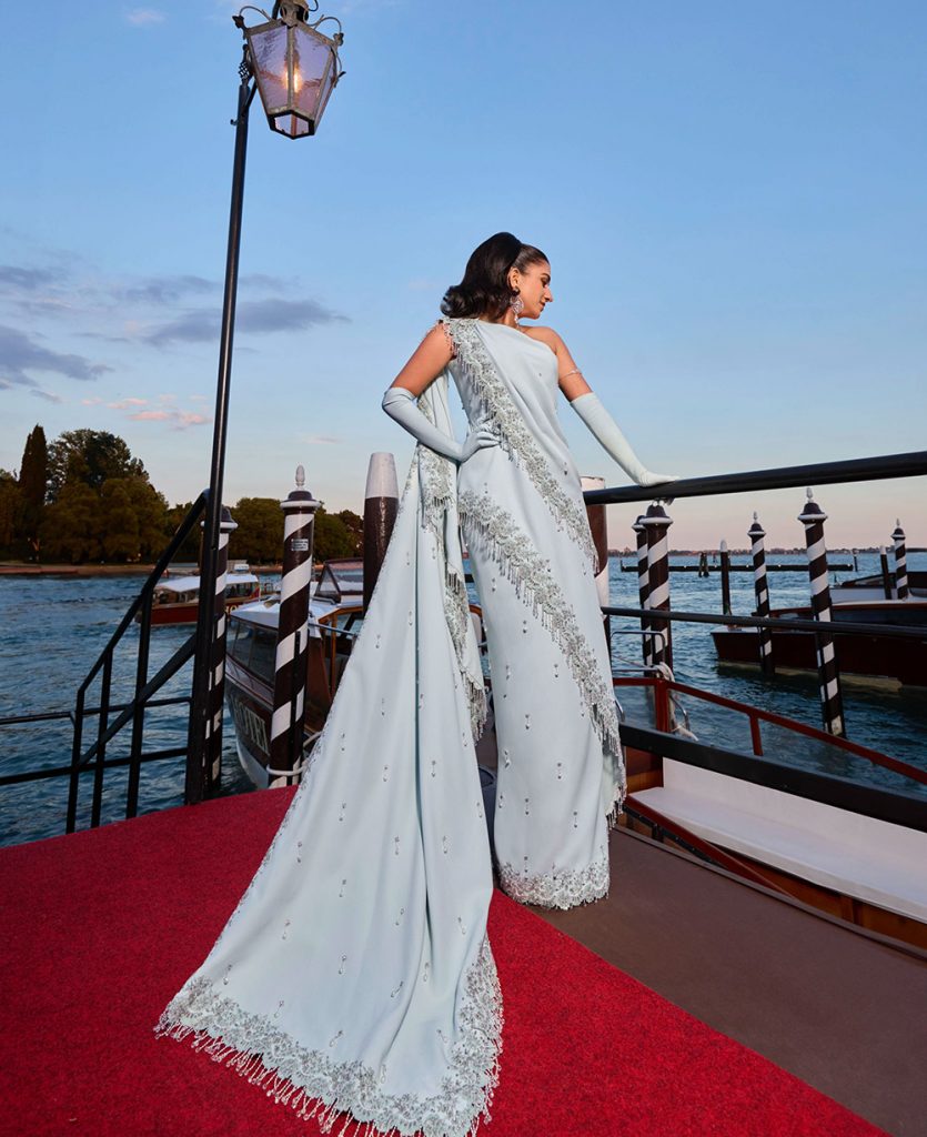 Radhika Ambani Givenchy saree
