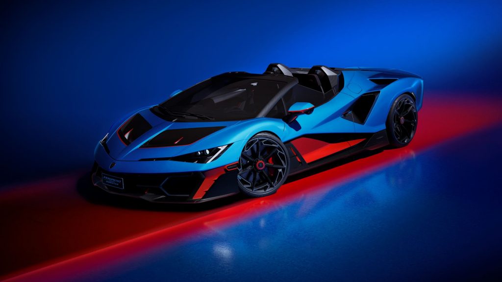 The Fenomeno Roadster follows Lamborghini’s obsession with hexagonal