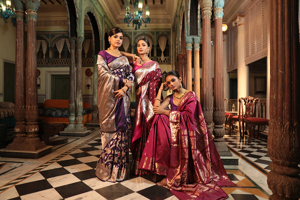 Indian Silk House designer sarees, Indian Silk House Agencies wedding collection, Indian Silk House handloom sarees,