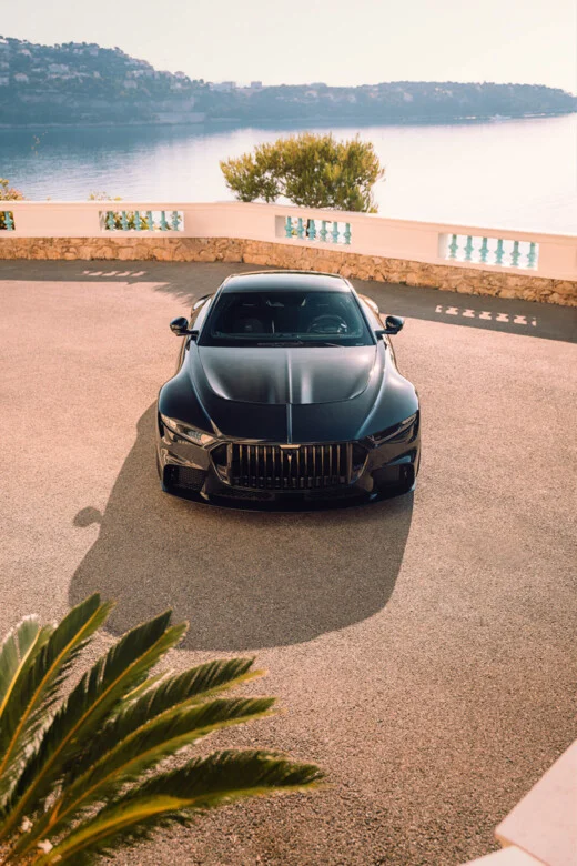 Now for the important bit: the engine. It uses a hand-built 5.2-litre V12 biturbo