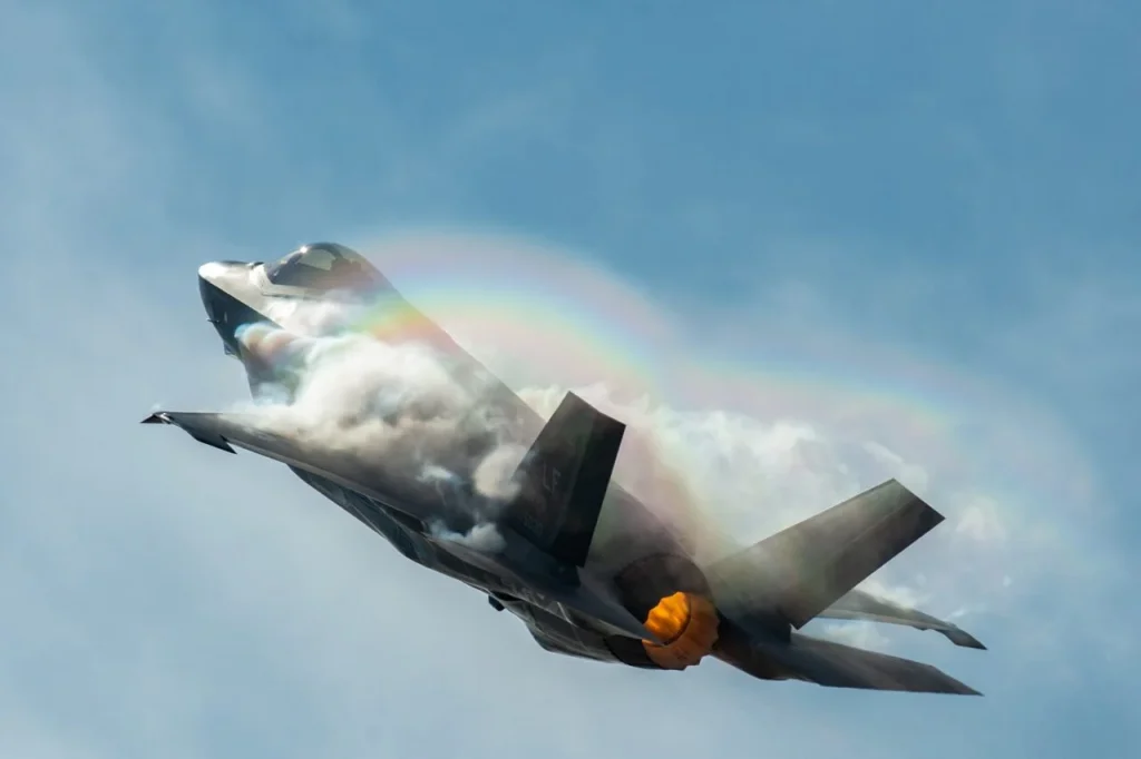 Traditional fighter jets use a Head-Up Display, a transparent glass