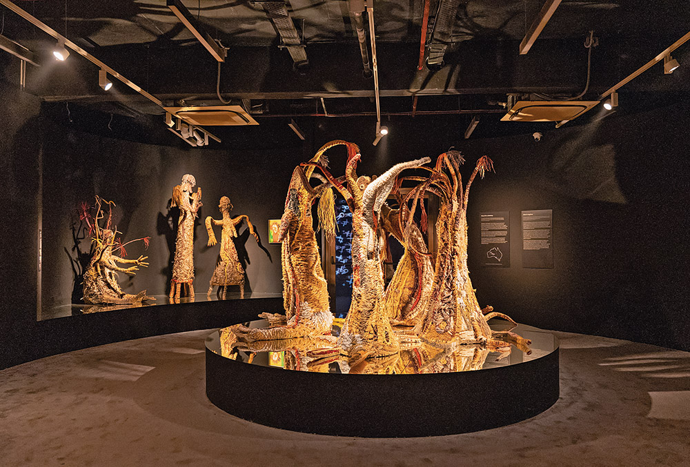 Installation view, Songlines: Tracking the Seven Sisters, Humayun’s Tomb Museum by KNMA & NMA
