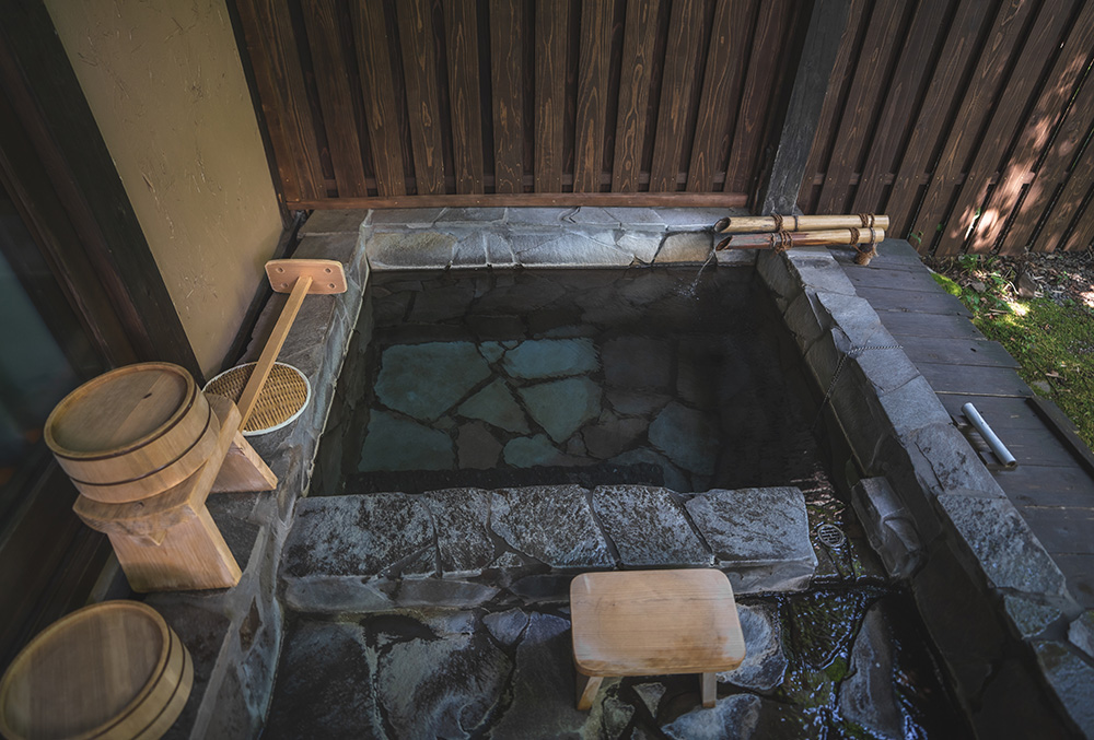 Japanese Ofuro, Japanese feng shui bathroom, Japanese bathroom design, Zen bathroom decor, Japanese spa bathroom,