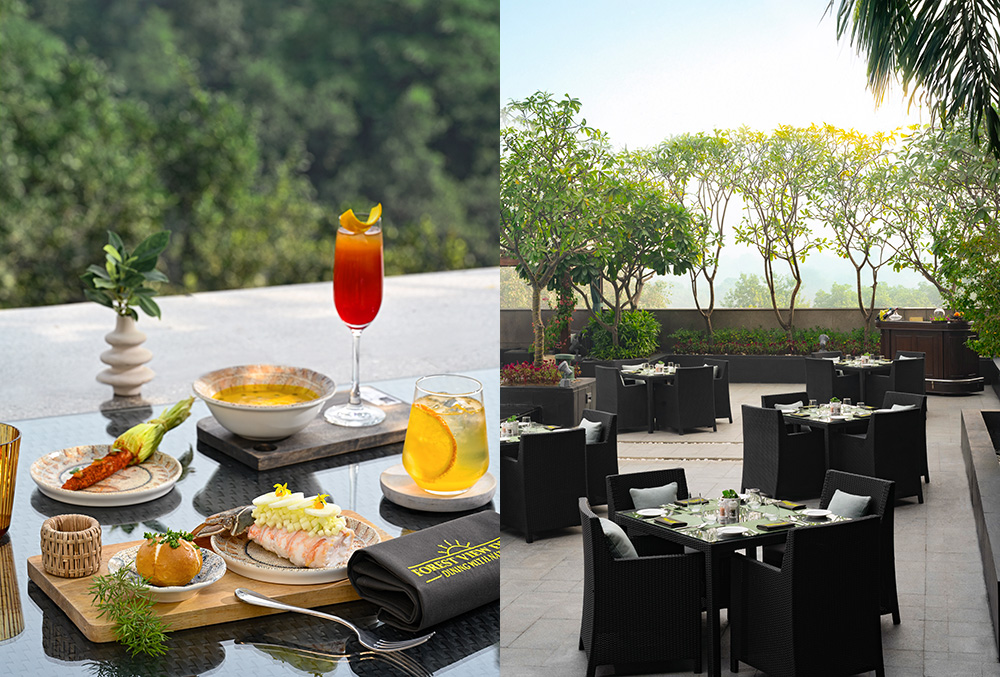 Forest View Deck, The Leela Ambience Gurugram, gurgaon heatwave dining spots, gurgaon nightlife during heatwave, gurgaon indoor bars and lounges, gurgaon chilled cocktail bars,
