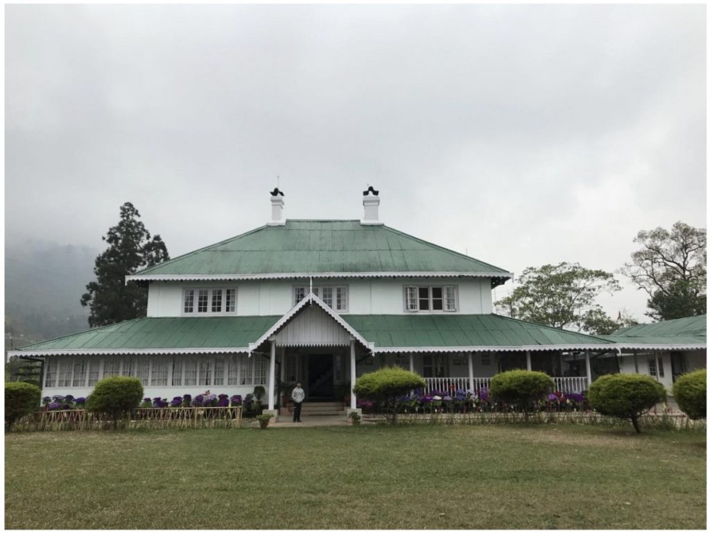High above the Himalayan foothills near Darjeeling sits the Gulma Tea Estate bungalow