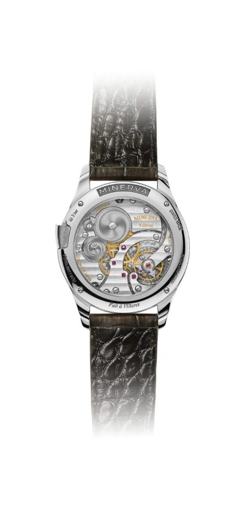 Inside beats the entirely new Calibre M15.08, developed specifically for this crownless concept