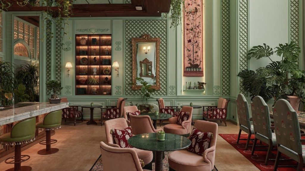 The experience begins long before the first course arrives. Behind heavy wooden doors