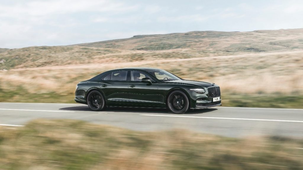 The first thing you'll notice is the face. Bentley has reintroduced single front headlamps