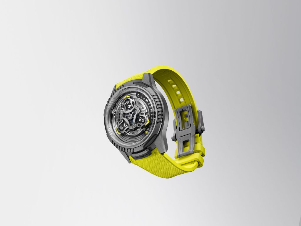 The first collaboration between Urwerk and Ulysse Nardin combines two iconic mechanical concepts