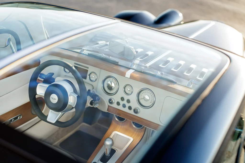 Inside the Midsummer Coupé, Morgan creates a cabin that feels closer to a luxury yacht than a conventional sports car