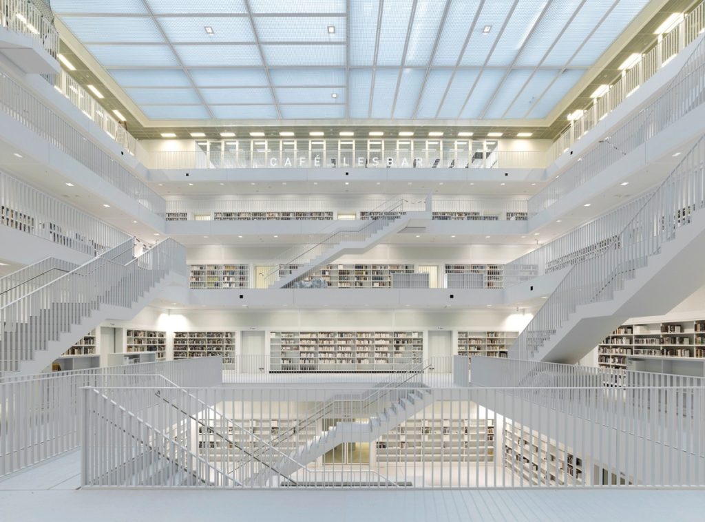 Designed by architect Eun Young Yi, the Stuttgart City Library