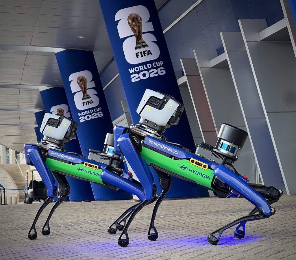If you happen to spot a robotic dog patrolling the stadium perimeter