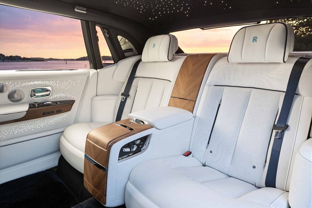 Above the passengers unfolds one of Rolls-Royce's most mesmerising creations