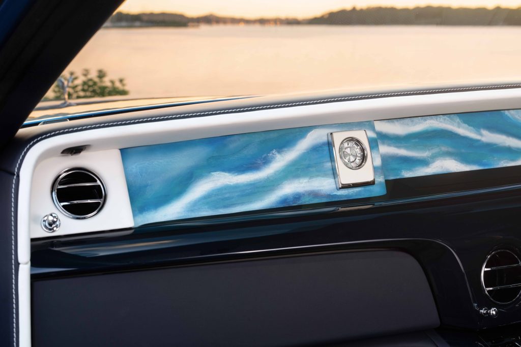 Modern luxury cars often boast large digital displays stretching across their dashboards.