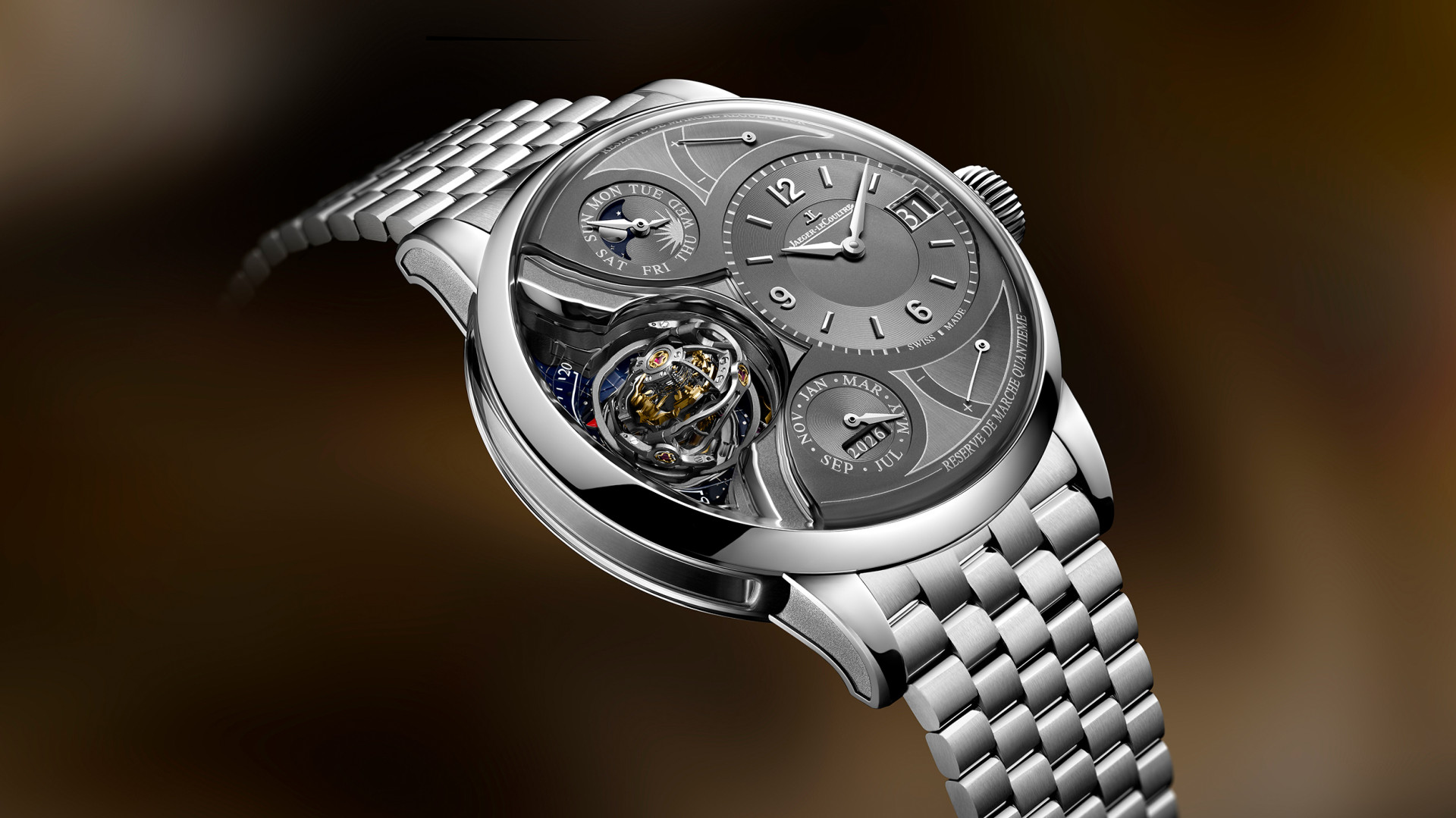 The Jaeger-LeCoultre Duometre Heliotourbillon Perpetual proves that monochrome