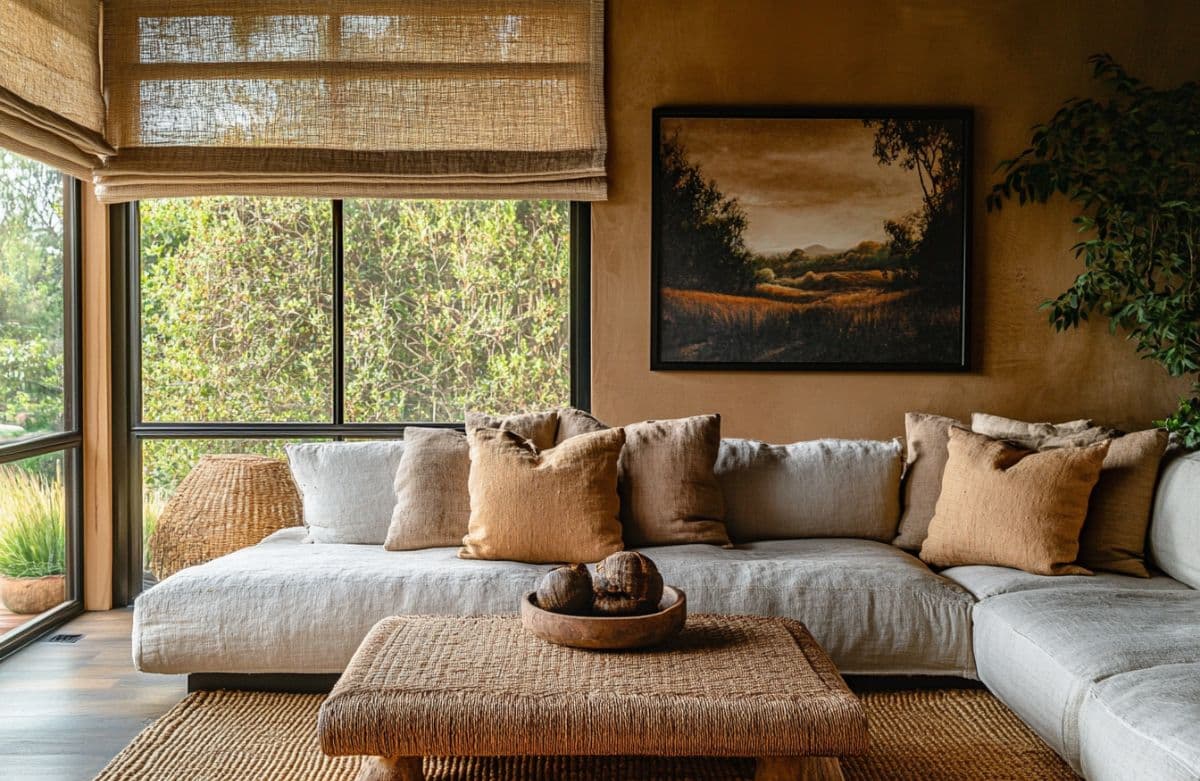 Earth tones allow materials to become the true protagonists of an interior.