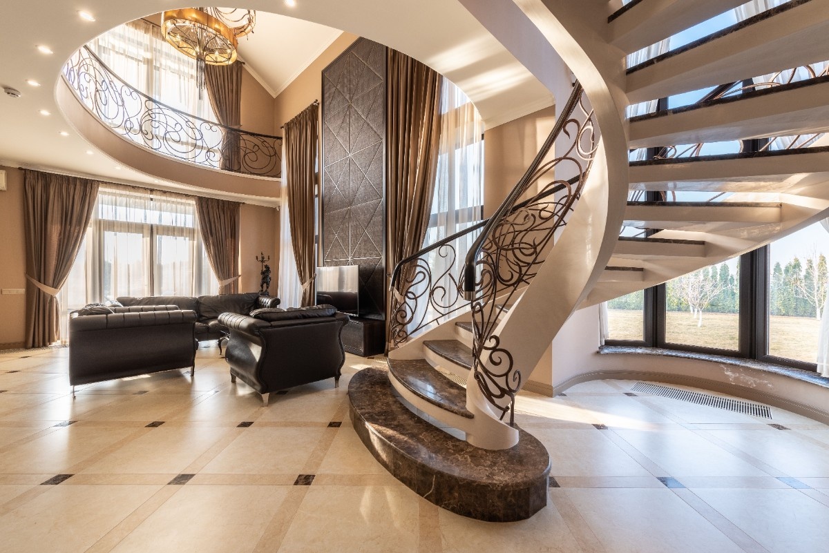 Designing a spiral staircase requires far more than arranging steps around a central column