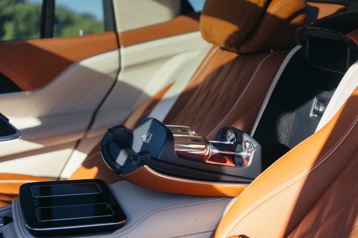 The cabin continues Maybach's tradition of handcrafted luxury with new Exclusive Nappa leather