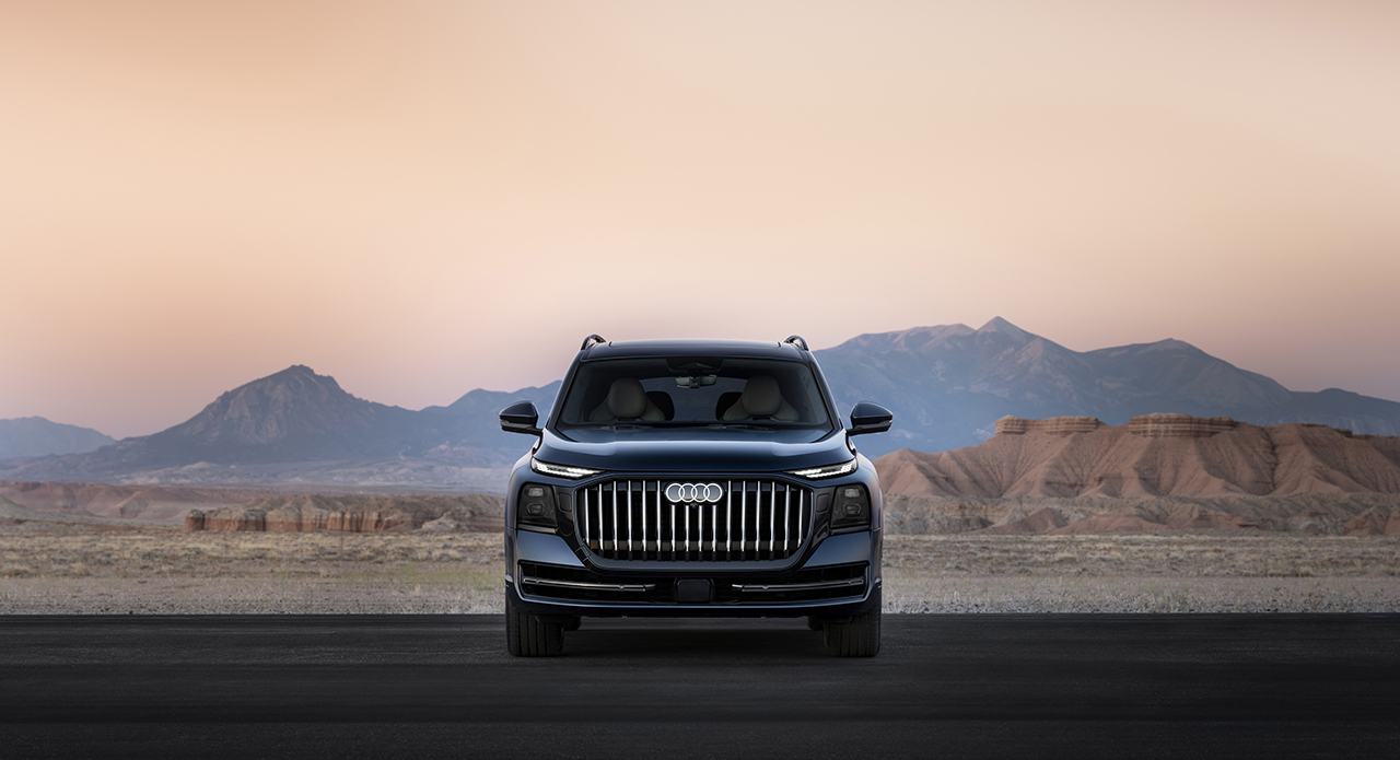 The all new Audi Q9 becomes the largest SUV the brand has ever built, combining limousine levels of comfort, world first lighting technology, business class seating, and effortless V6 performance