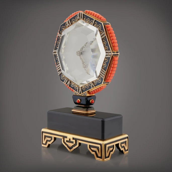 Cartier's fascination with innovation extended far beyond wristwatches. Its legendary Mystery Clocks