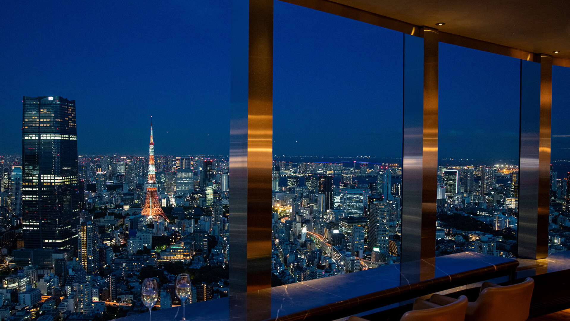 Occupying the upper floors of Tokyo's iconic Mori Tower, Roppongi Hills Club offers panoramic views