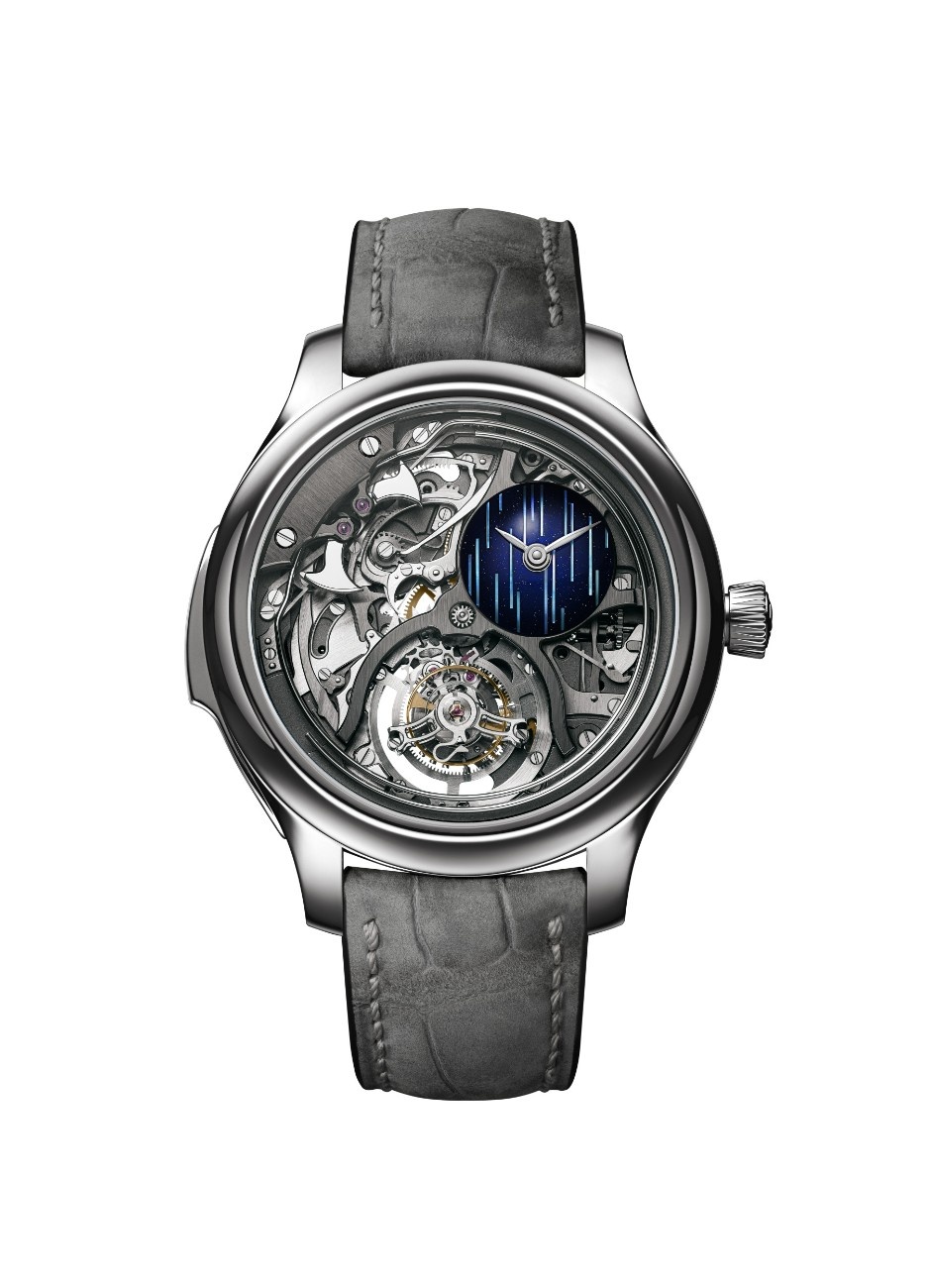 The 40mm titanium case is engineered as more than just a protective shell.