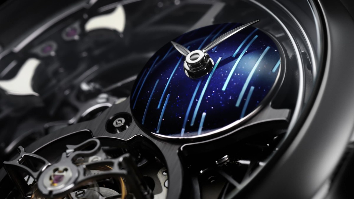 Adding yet another layer of complexity is the one minute flying tourbillon at 6 o'clock