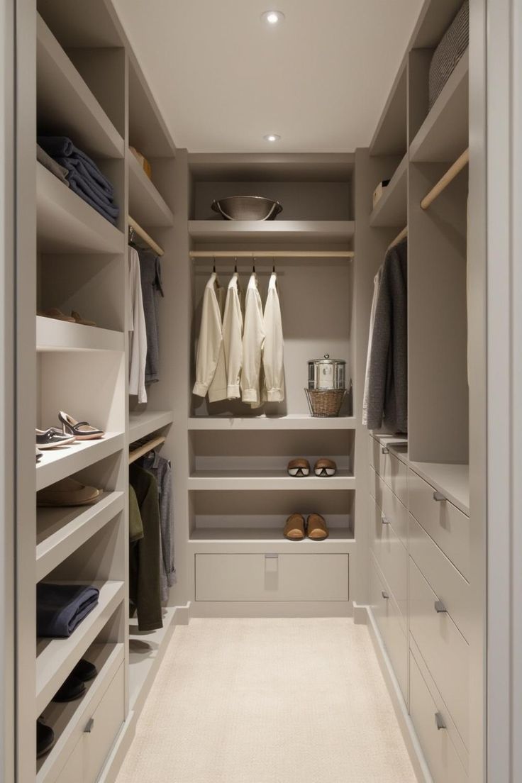 The walk in wardrobe was once the preserve of enormous homes and people with enough clothing to require their own postcode