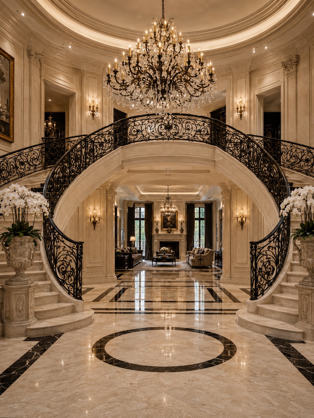 Then comes the wardrobe. The Embassy's two storey closet is fitted with diamond tufted seating