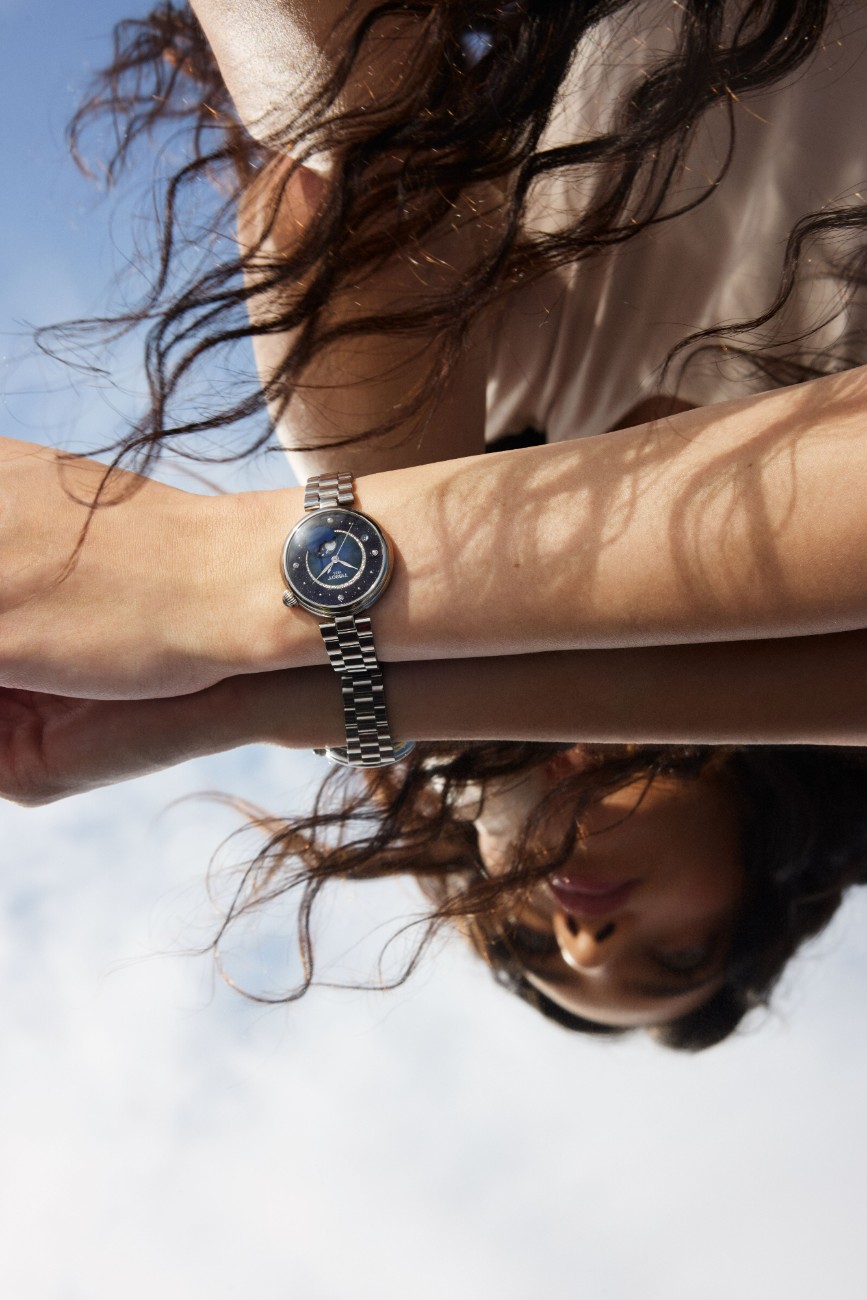 The Tissot Desir brings a slightly more romantic interpretation to the wrist
