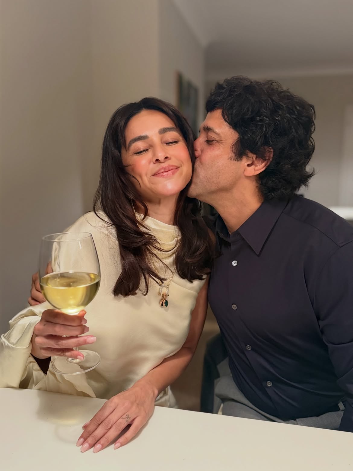 His home is appropriately cinematic. Called Vipassana, Farhan’s Bandra bungalow