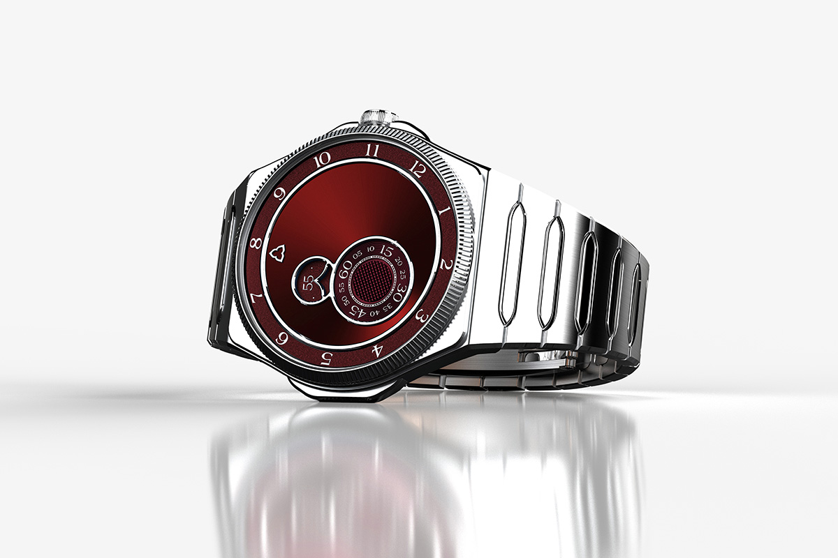 The watch features a 39.5mm 316L stainless steel case measuring 10.15mm thick,