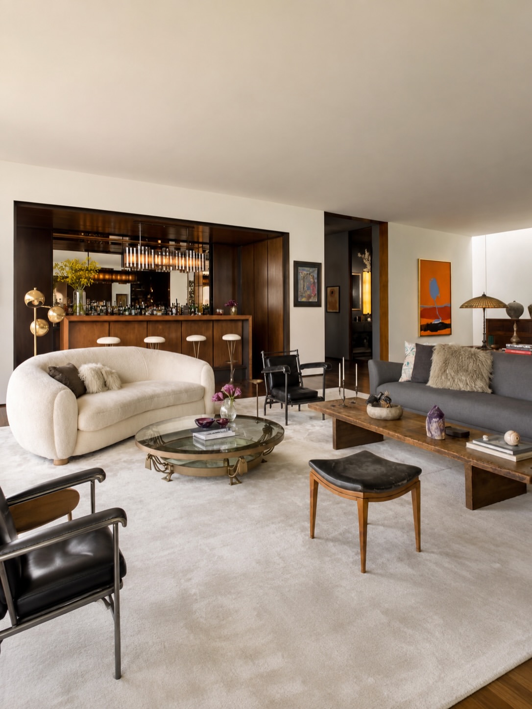 Located in Bel Air, Los Angeles, the residence was designed by renowned architect A. Quincy Jones