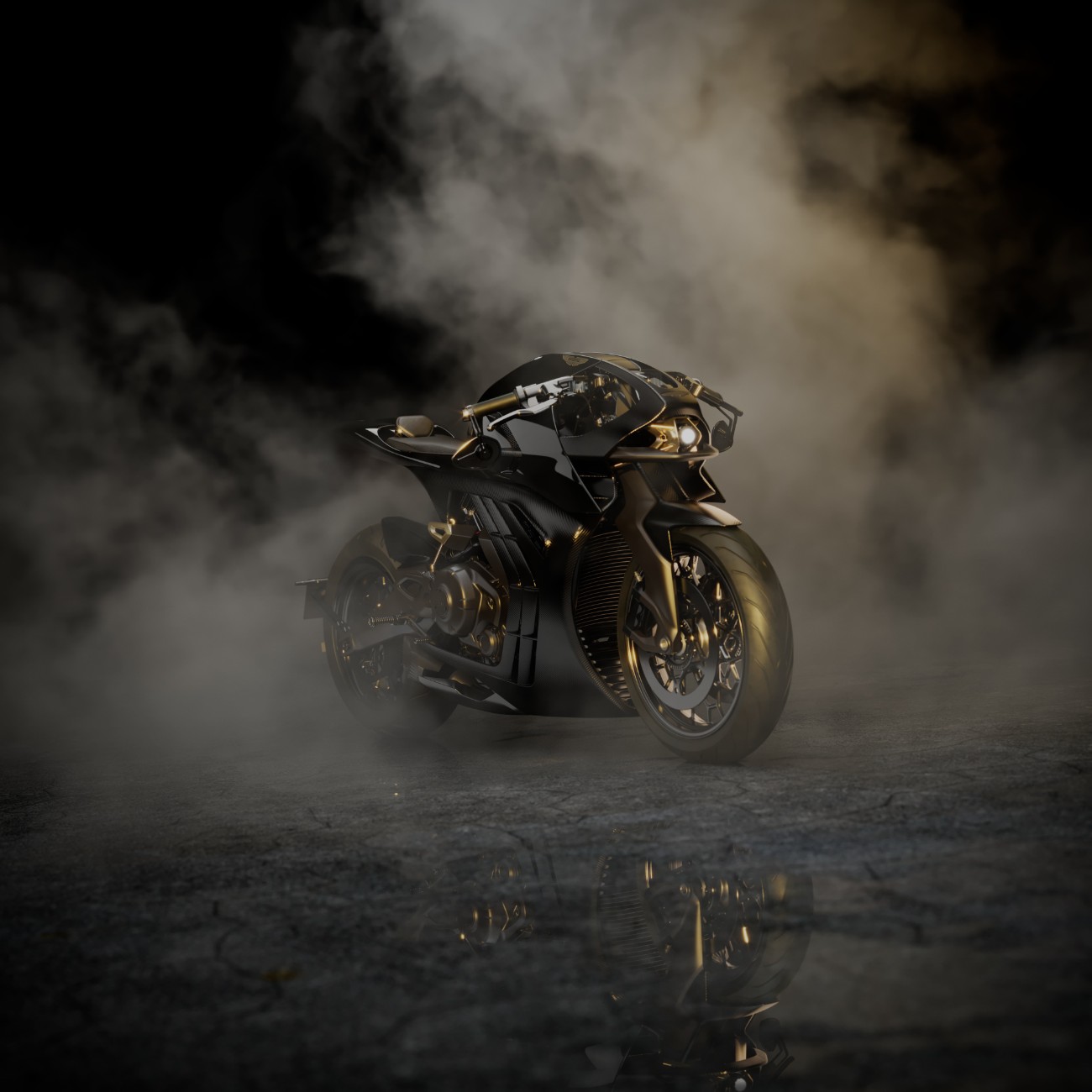 Underneath all that carbon fibre sits an entirely new 1083cc four stroke, water cooled V Twin engine