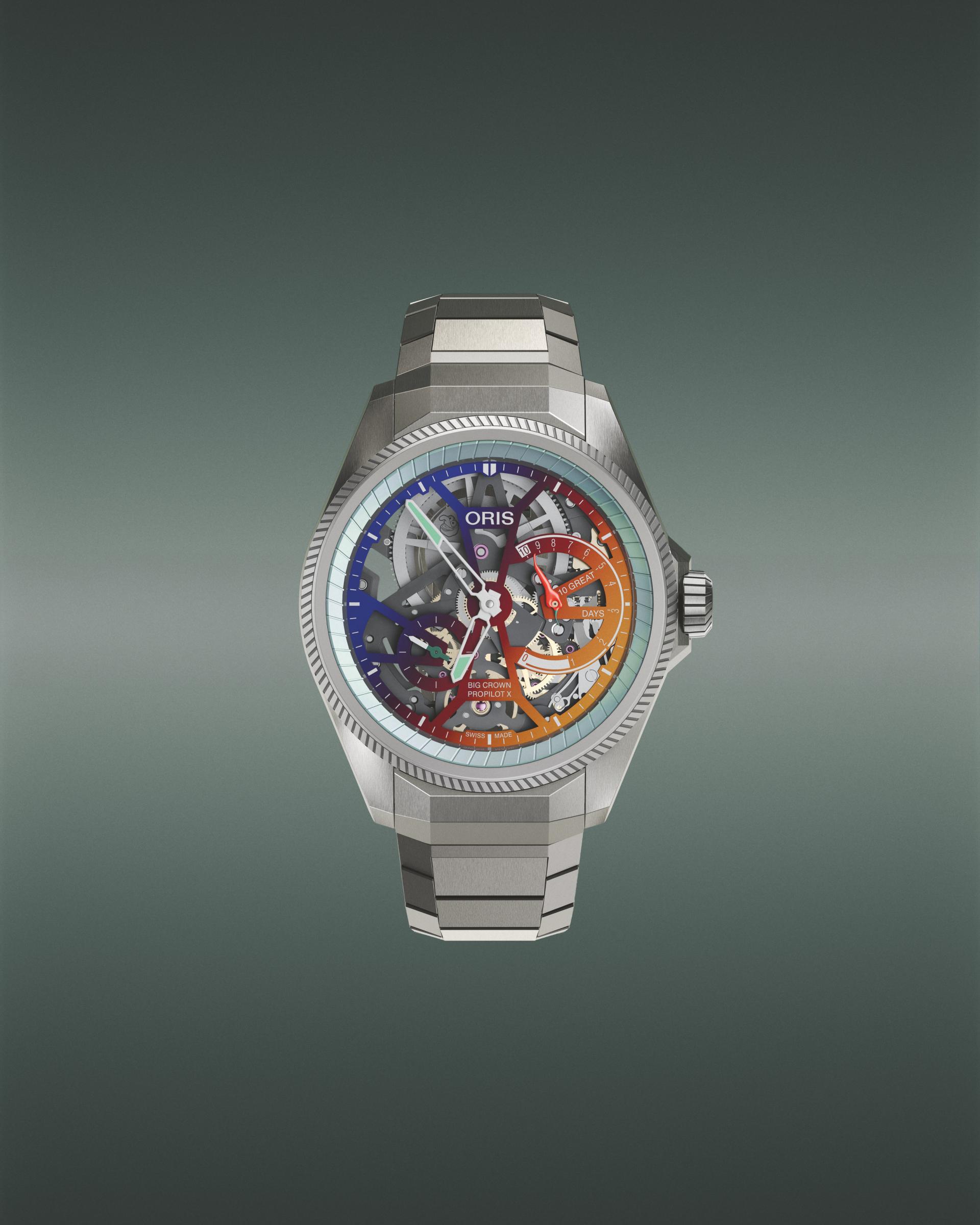 That is the character of the ProPilot X. It is our futuristic aviation watch. Titanium is a material that is a signature of this collection