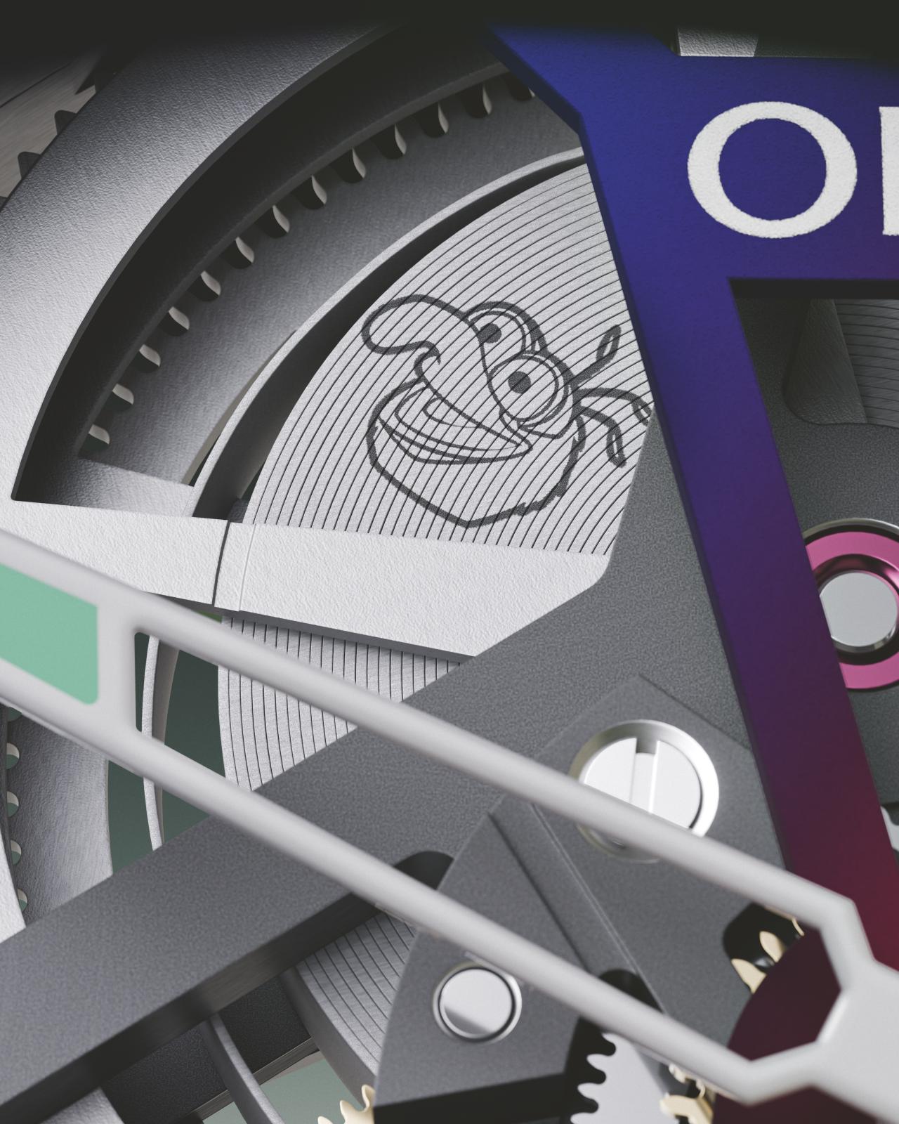 In our hand-winding movement, we wanted to have a very long power reserve.