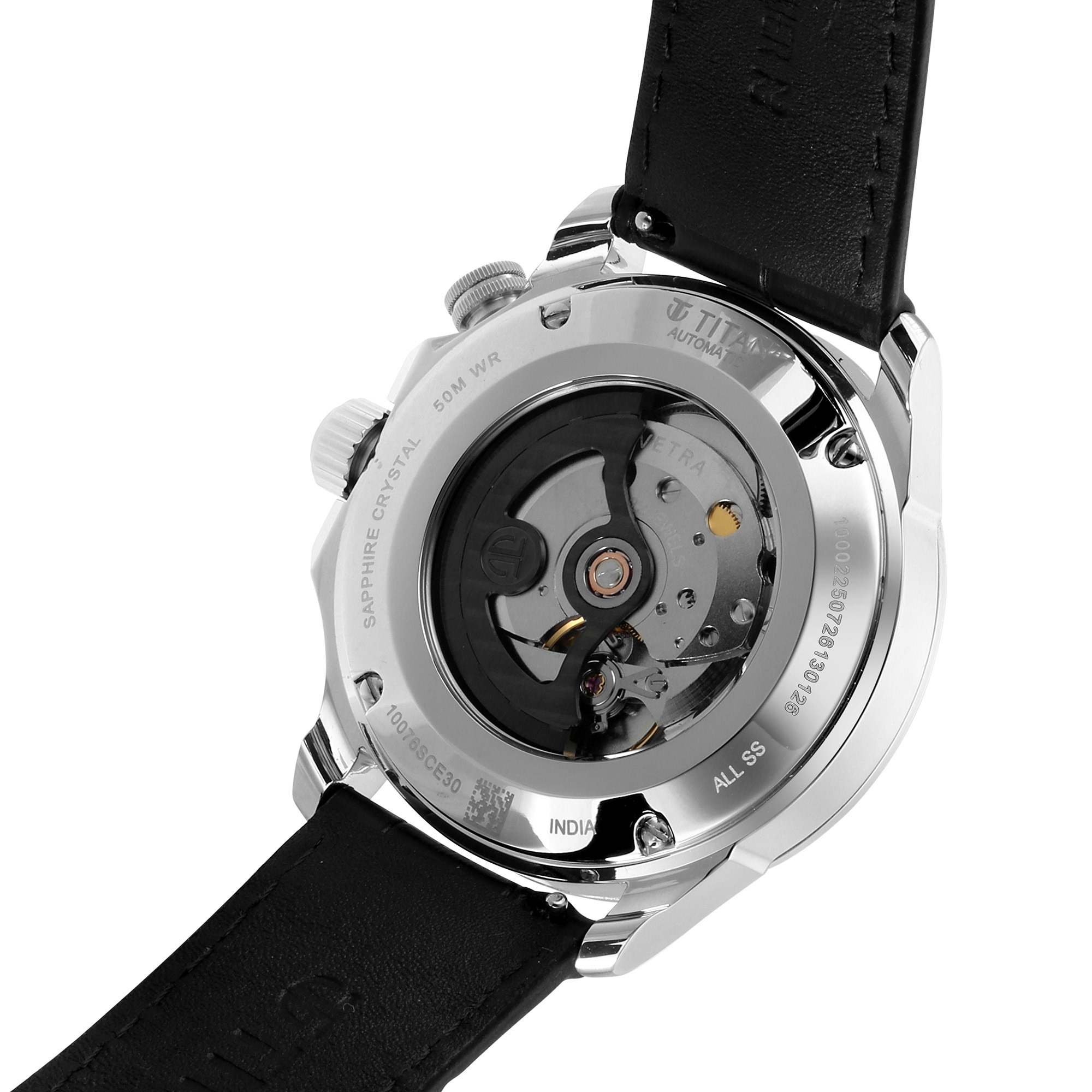 16L surgical-grade stainless steel cases, domed sapphire