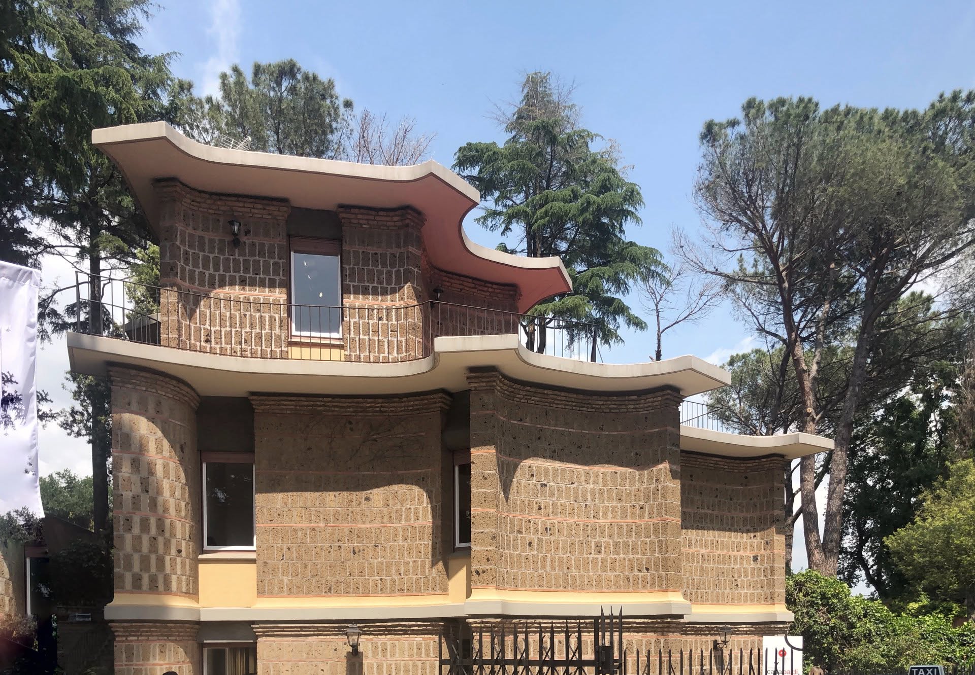 Designed in the 1960s, the house demonstrates his early willingness to move away from the rigid