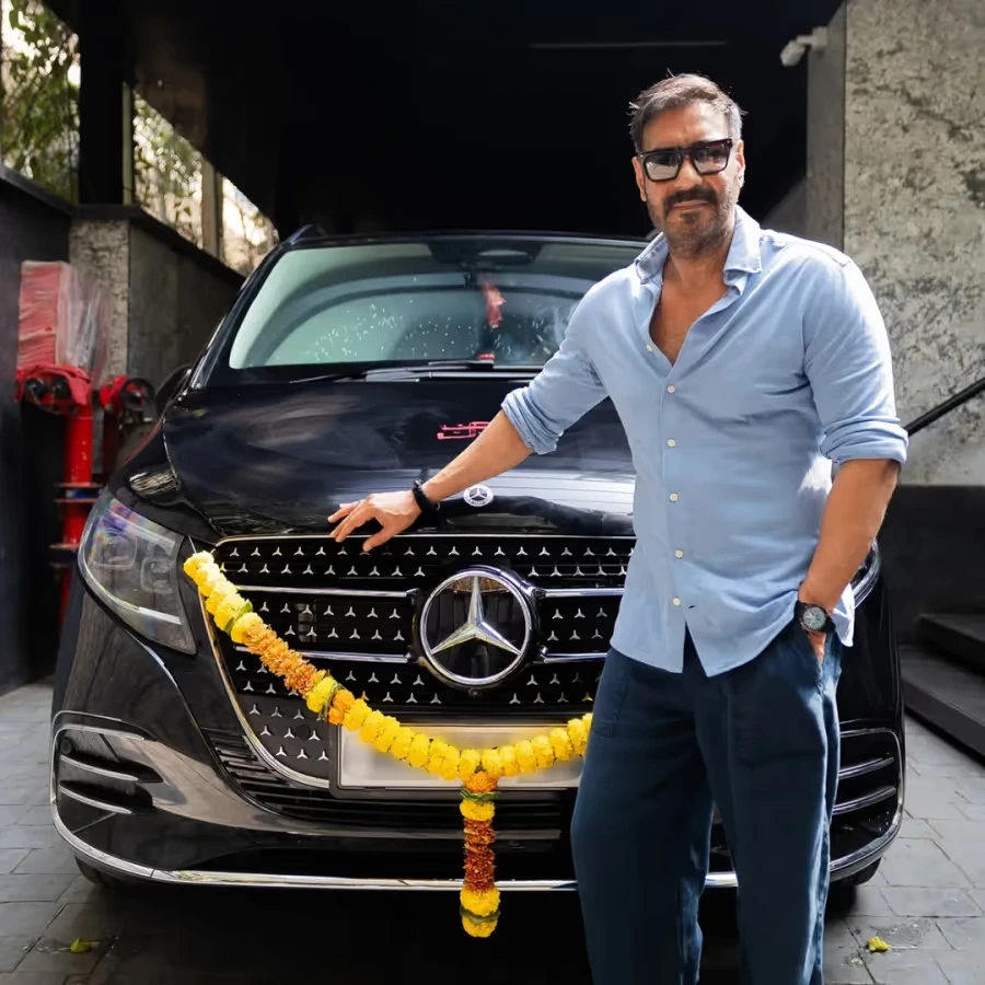 Rounding out the practical side of Devgn's garage is the Mercedes-Benz V-Class