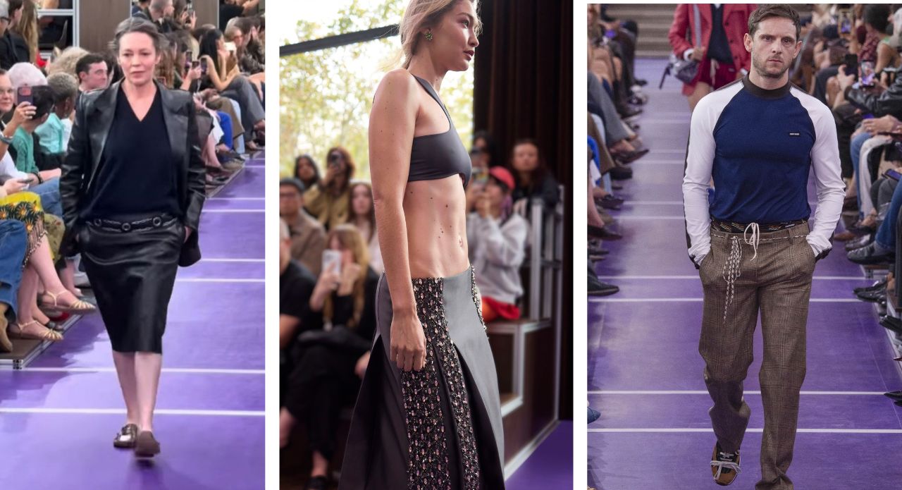 Paris Fashion Week: Olivia Colman Makes Miu Miu Runway Debut as Gigi Hadid Closes Show
