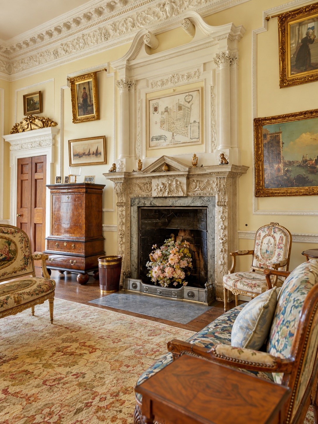 Beyond the house, the estate's 1,700 acres read less like a garden and more like a small