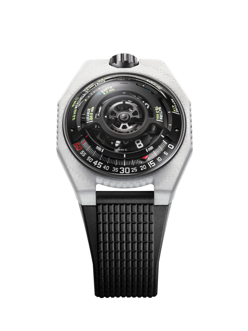 Where other brands use ceramic, Urwerk has reinvented it entirely. Rather than relying on conventional sintered ceramic,